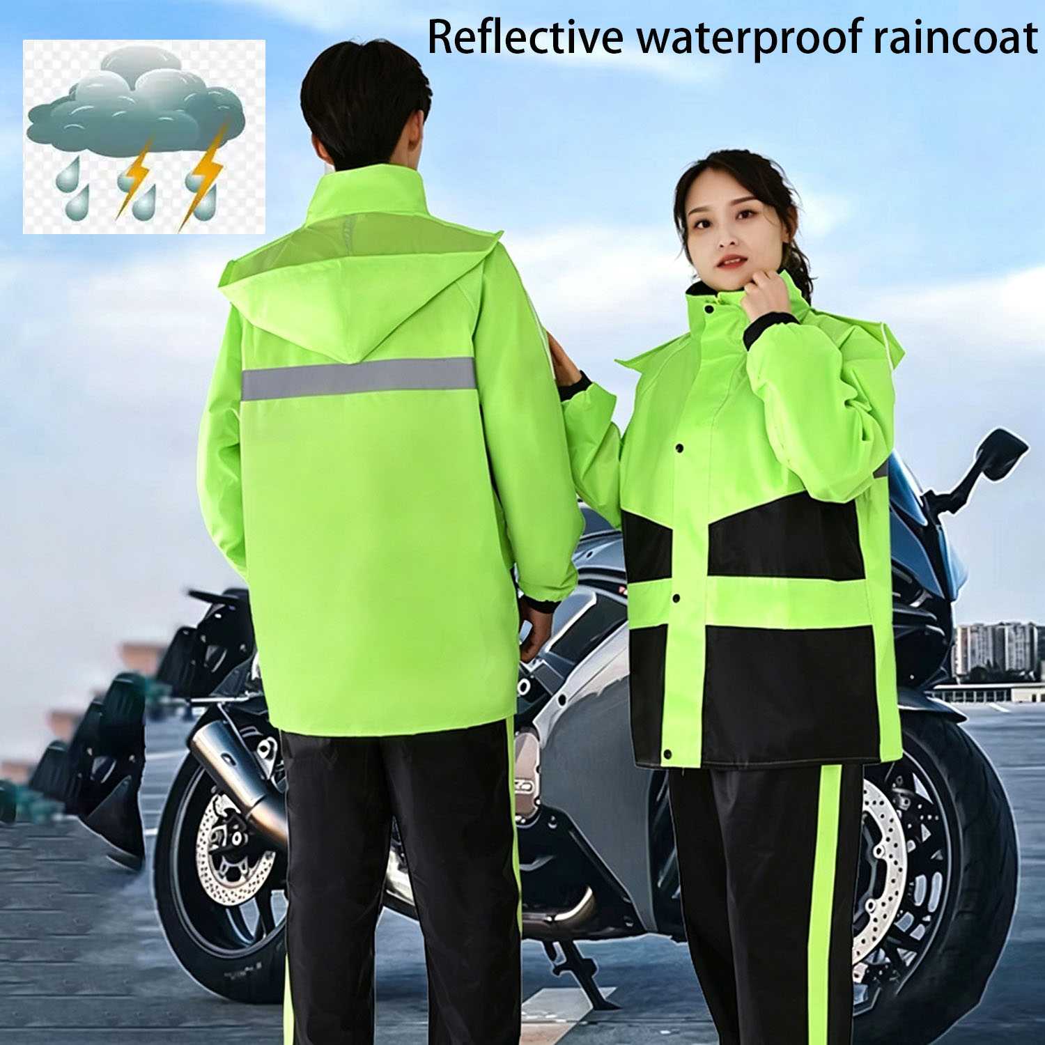 بدلة واقية من المطر للدراجات ا - مراجعة Motorcycle Gear Mens وسعره