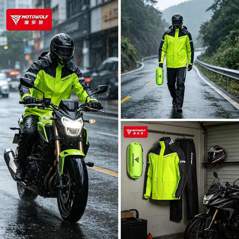معطف واق من المطر للدراجات الن - مراجعة Motorcycle Gear Mens وسعره