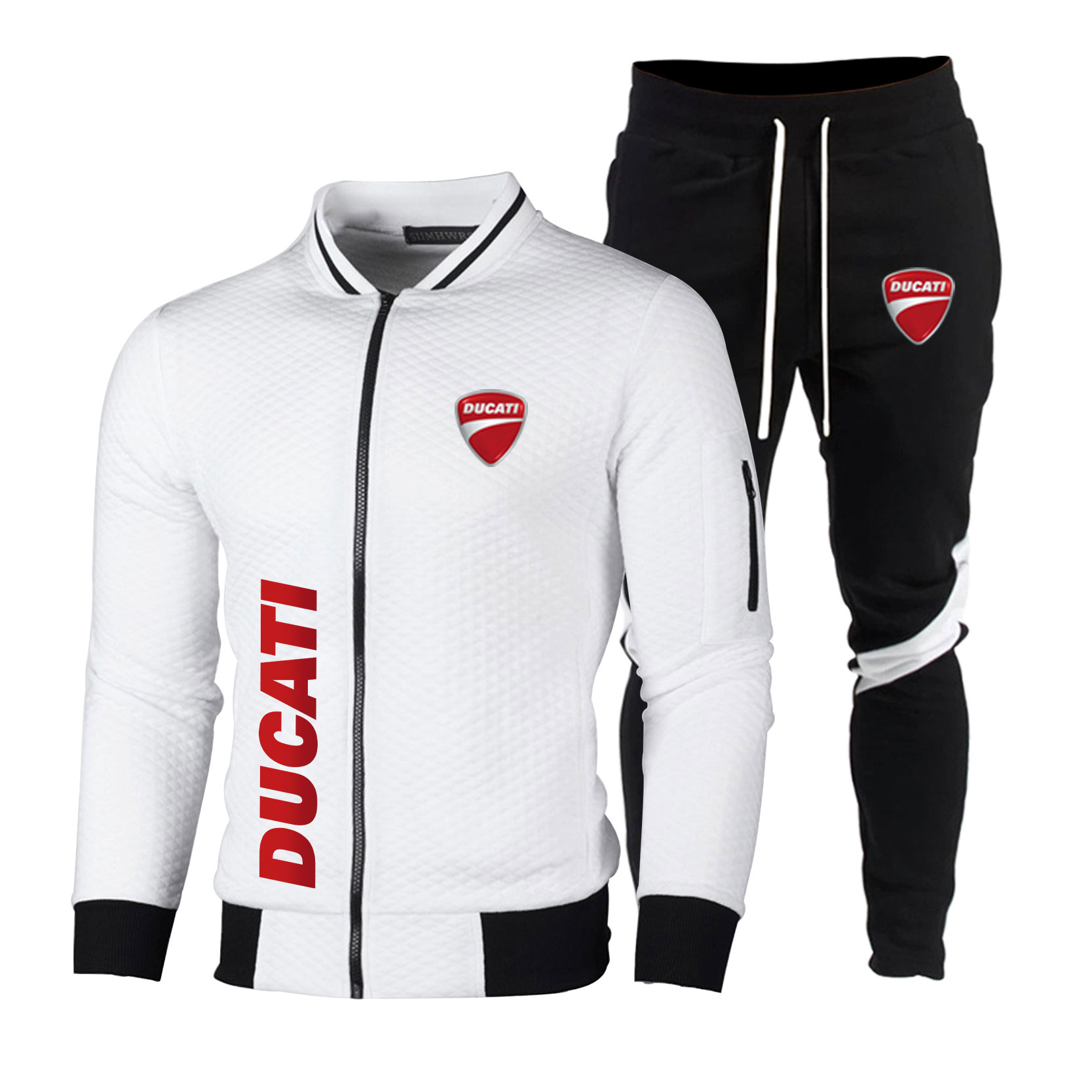 طقم رجالي مكون من سترة بيسبول  - مراجعة Motorcycle Gear Mens وسعره