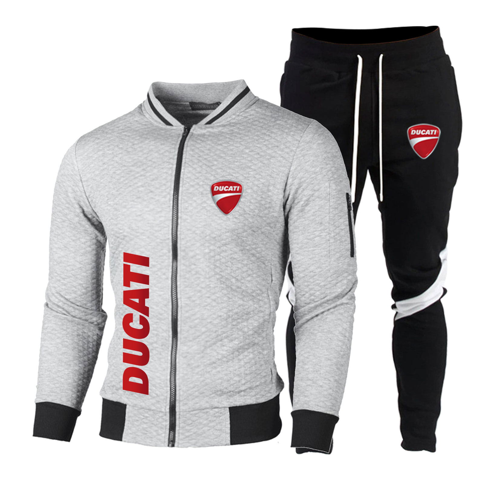 طقم رجالي مكون من سترة بيسبول  - مراجعة Motorcycle Gear Mens وسعره